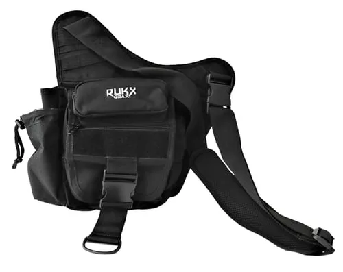 Rukx Gear ATICTSBB Sling BagBlack 600D Polyester Single Strap