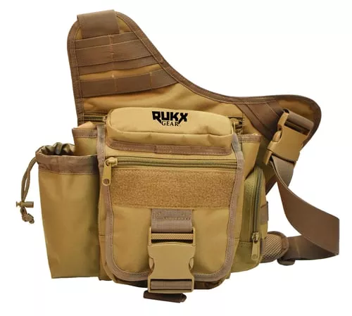 Rukx Gear ATICTSBT Sling BagTan 600D Polyester Single Strap