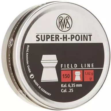 RWS 25 Grain Super-H-Point Pellets 150 Pack