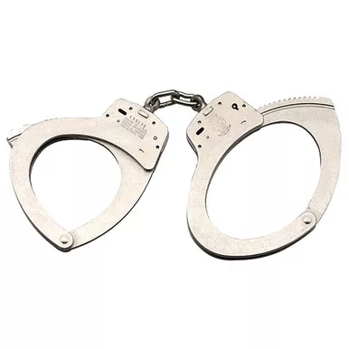 S&W 110 Nickel Large Handcuffs (350118)