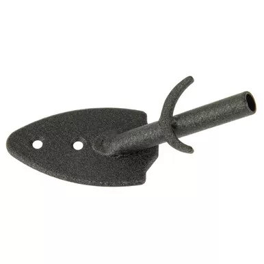 Skull Hooker Flush Wall Mount Black