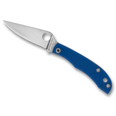 Spyderco Honeybee Pocket Knife 1.68" G-10 Handle Blue