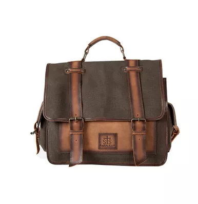 STS Foreman Dark Canvas Messenger Bag (38898)