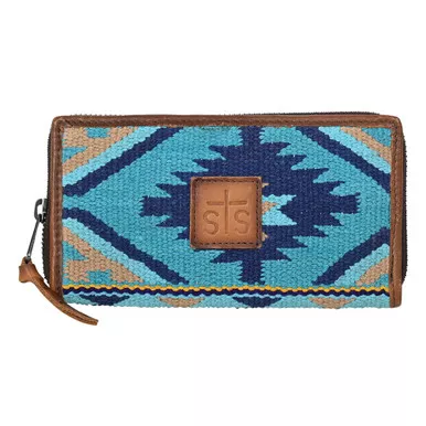 STS Mojave Sky Multi-Blue Aztec Ladies Bifold (STS61926)