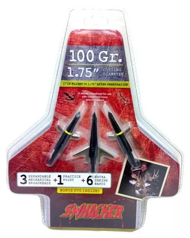 Swhacker 100 Grain 2-Blade Broadhead 3-Pack