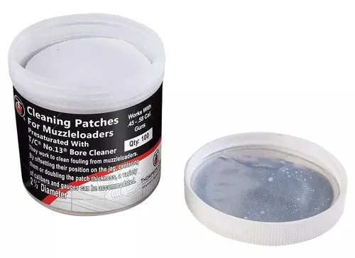 Thompson Center Presaturated Number 13 Muzzleloader Cleaning Patches 2.5 100/ct