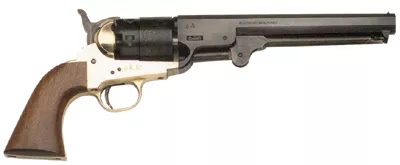 TRADITIONS BP REVOLVER 1851 NAVY 36 CAL 7.375" BRASS/WAL
