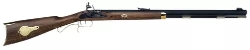 Traditions R2390801 Hawken Woodsman50 Cal Flintlock 28" Octagonal, Blued Barrel/Rec, Hardwood Stock, Double Set Triggers, Brass Accents, Adjustable Sight