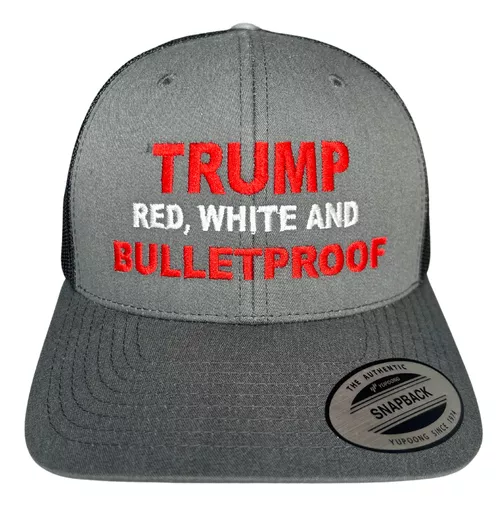 Trump Red, White, and Bulletproof Hat by Riverbed Threads