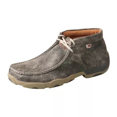 TWISTED X Mens Driving Grey Moccasins (MDM0072)