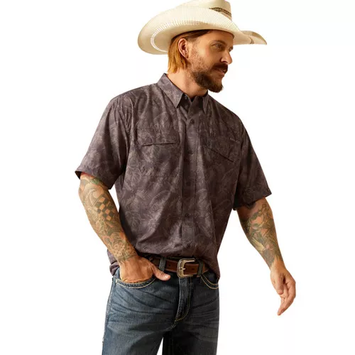 VentTEK Outbound Short Sleeve Shirt Nine Iron by Ariat