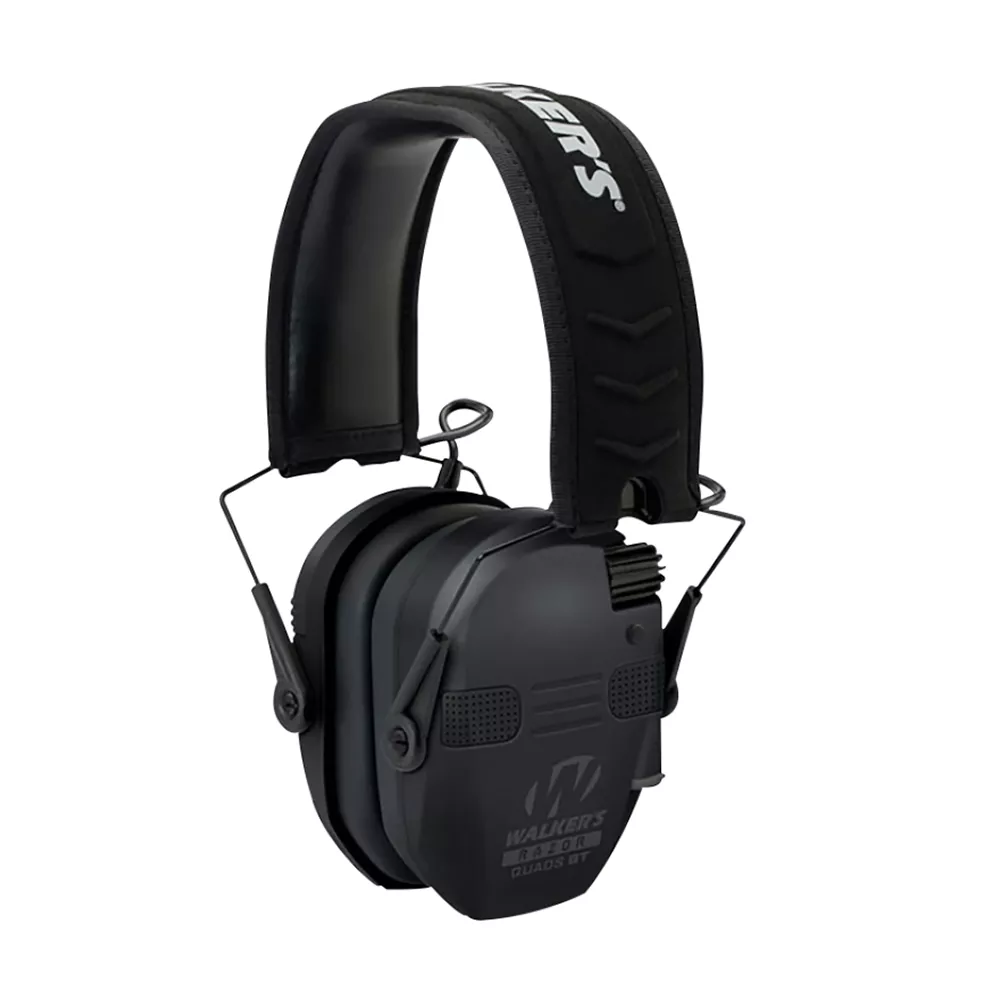 Walker's Game Ear Razor Slim Electronic Quad Muff w/Bluetooth