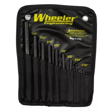 Wheeler Roll Pin Starter Punch Set 9-Piece Steel