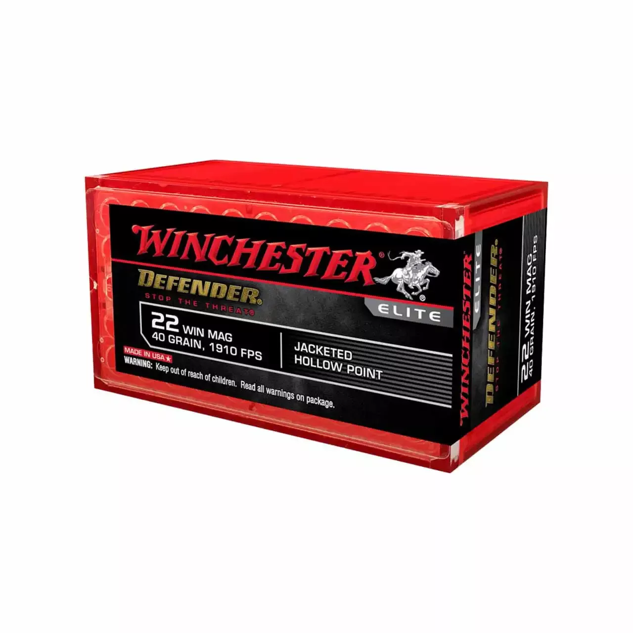 Winchester 22WMR 40gr JHP PDX 50rd
