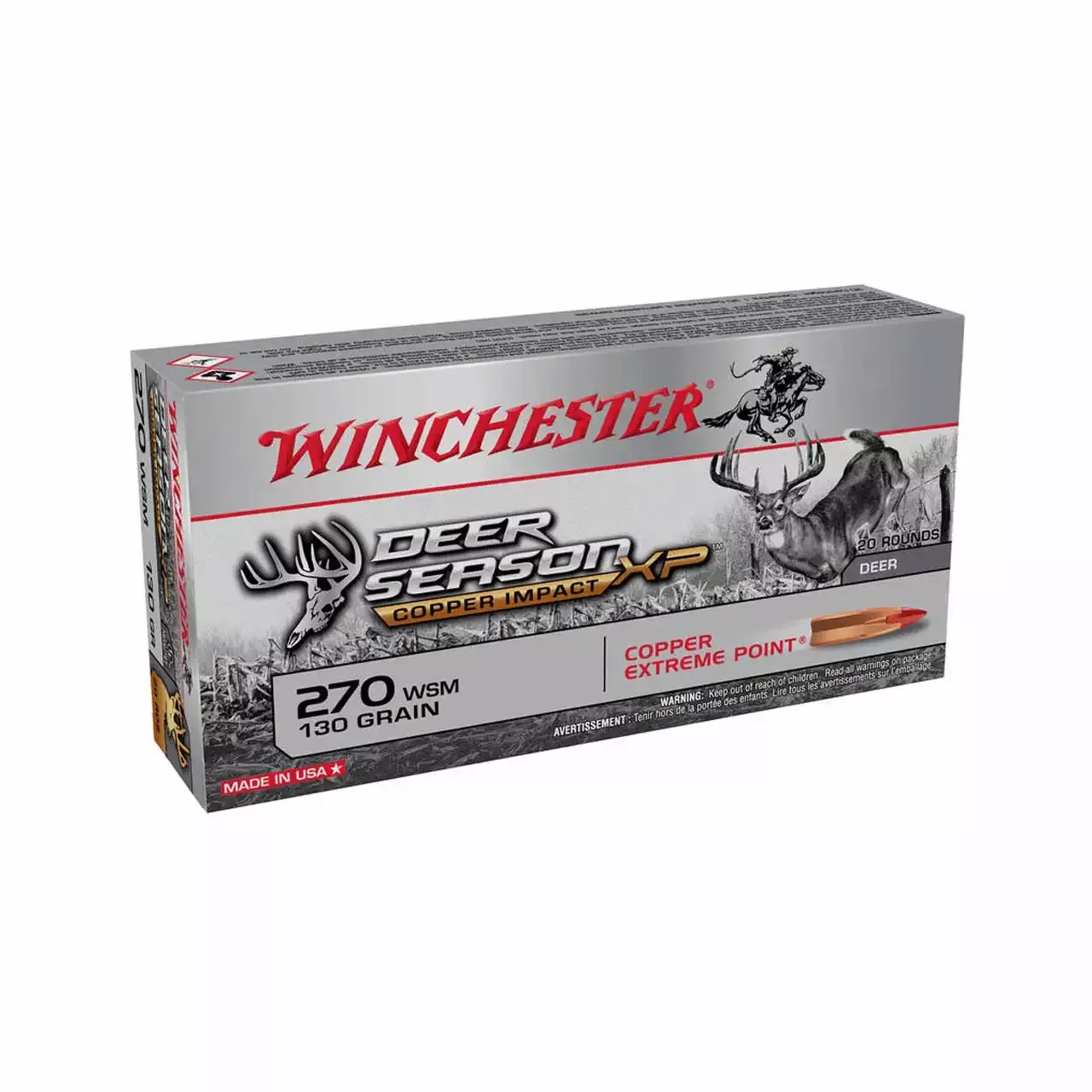 Winchester 270 WSM 130gr XP Copper 20rd