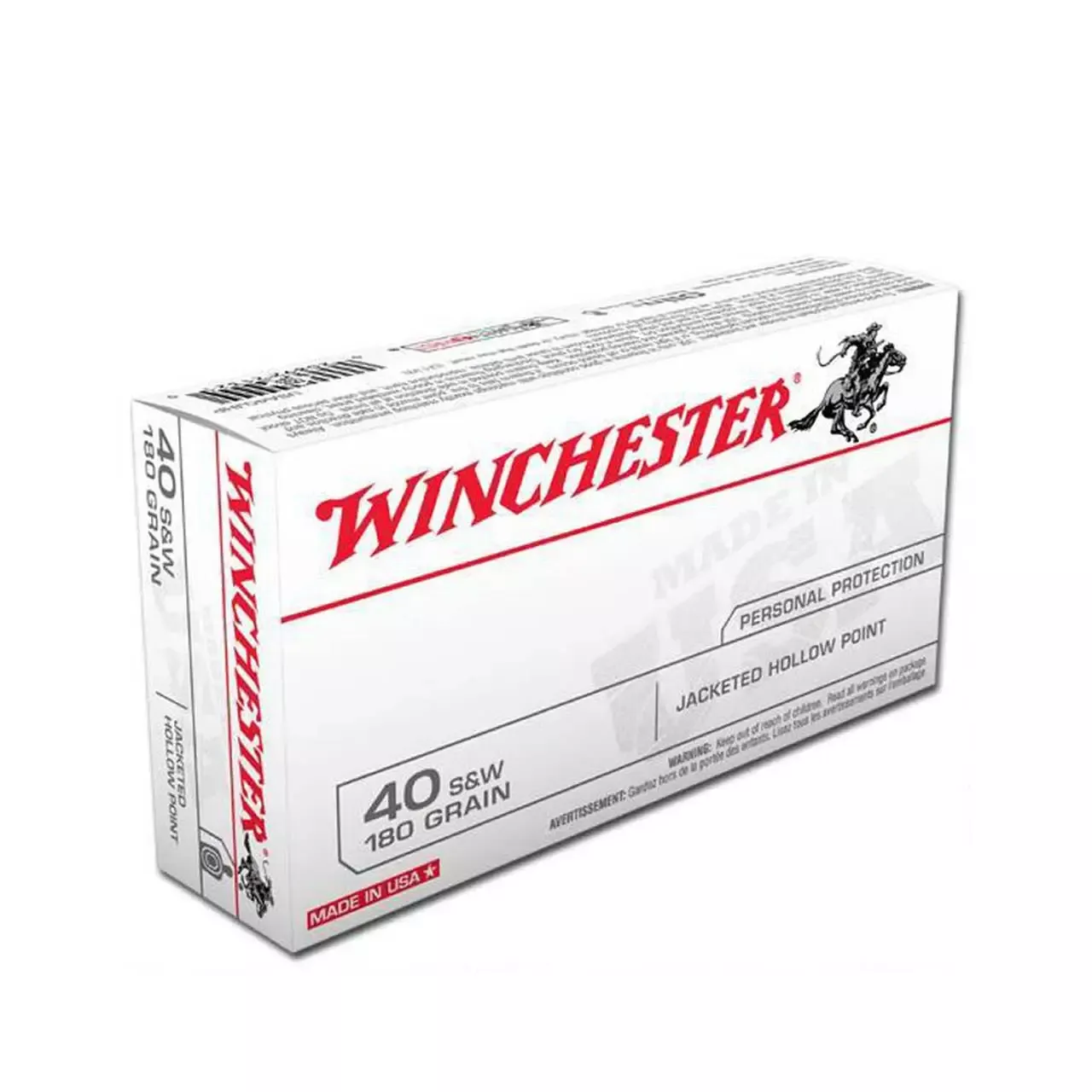 Winchester 40 S&W 180gr HP 50rd Box