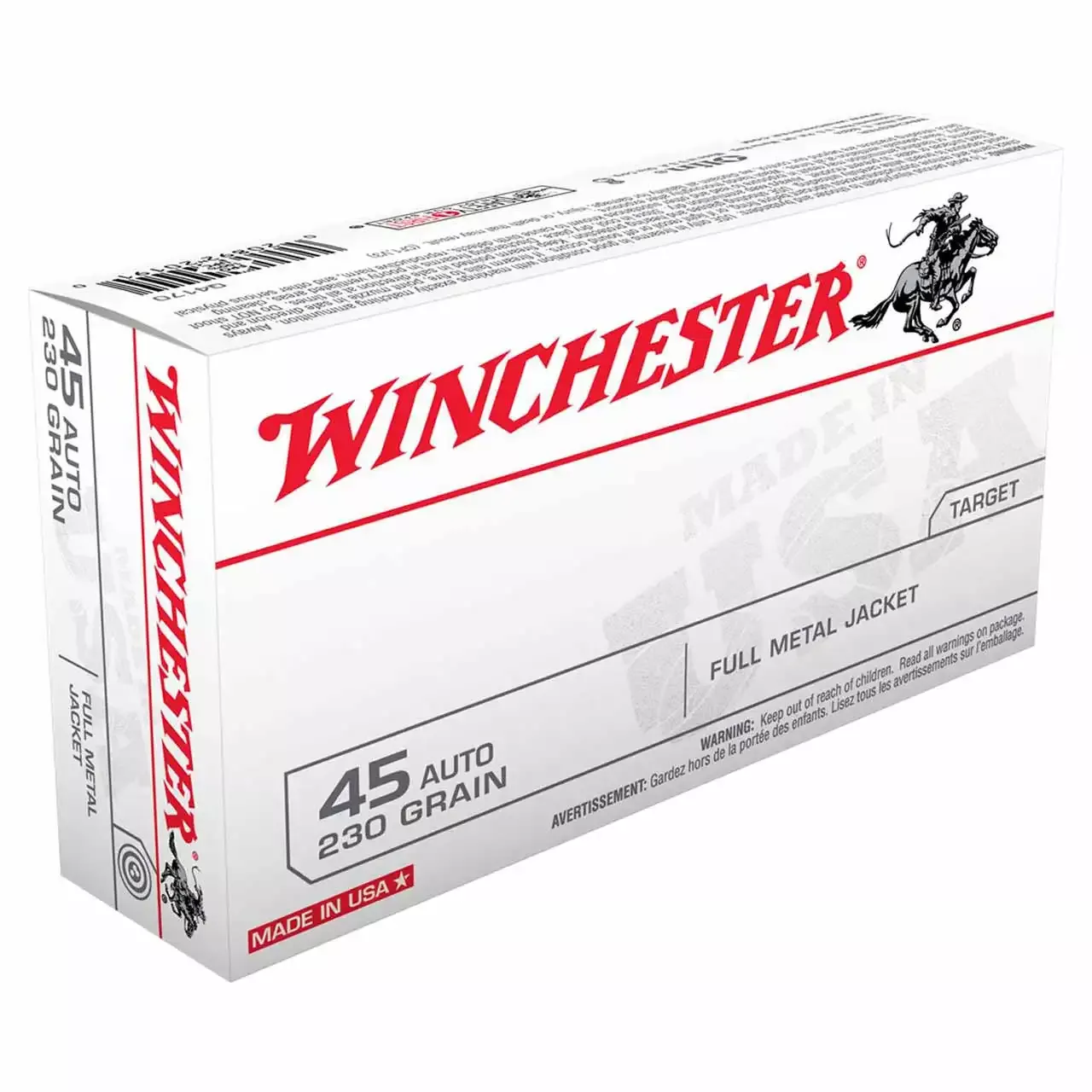 Winchester 45 Auto230gr FMJ 50rd