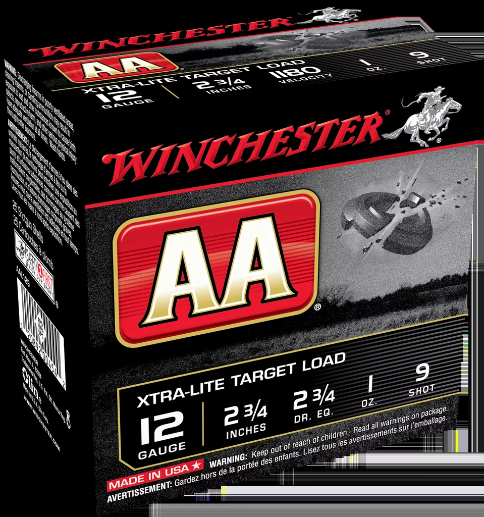 Winchester AA Xtra-Lite 12 GA 2.75" 1 oz. 9 Shot 25/Box