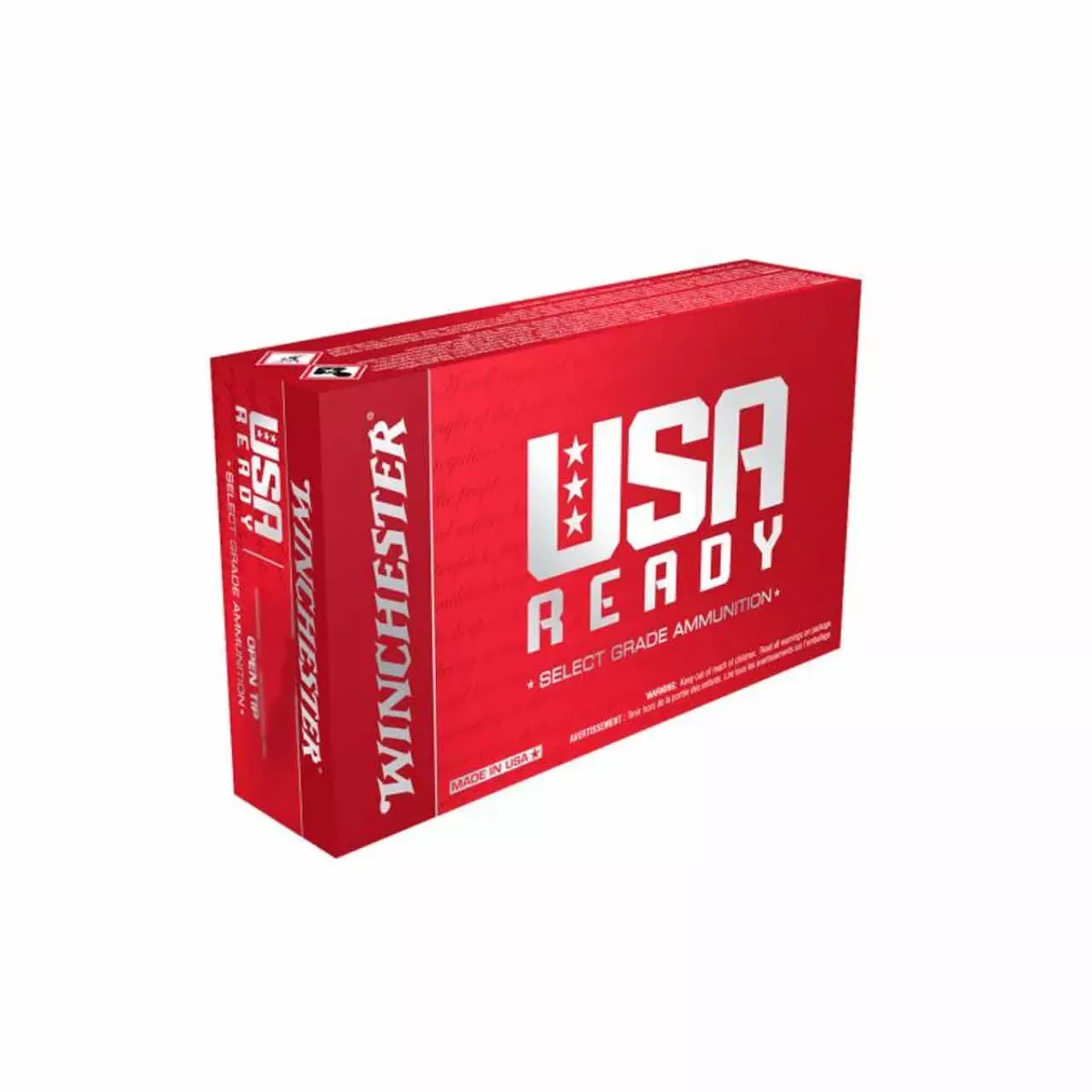 Winchester Ammo USA Ready 223 Rem 62 gr Open Tip Range 20 Per Box