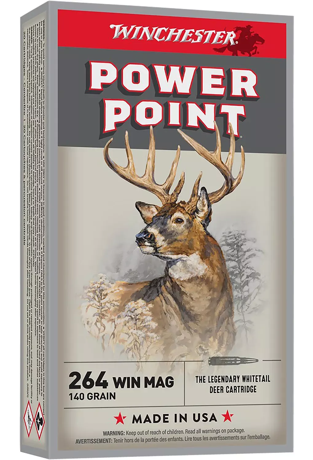 Winchester Power-Point 264 Win Mag 140 Gr. Power Point 20/Box