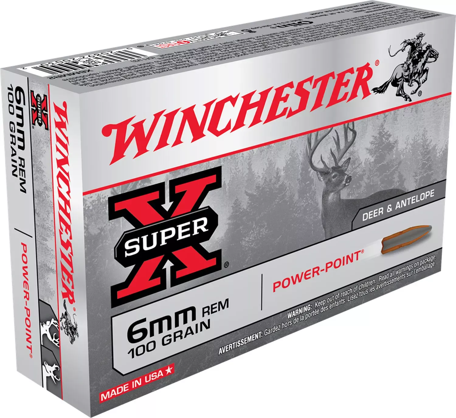 Winchester Power-Point 6MM 100 Gr. Power-Point 20/Box