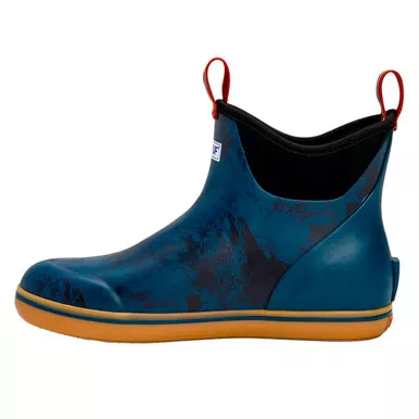XTRATUF Men's Ankle Deck Navy/Rogue Wave Boot (XMAB-2RW-NVY)