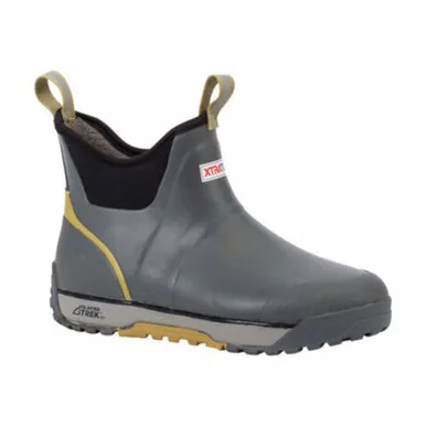 XTRATUF Men's Ice Rubber Gray Ankle Deck Boots (AIMR100)