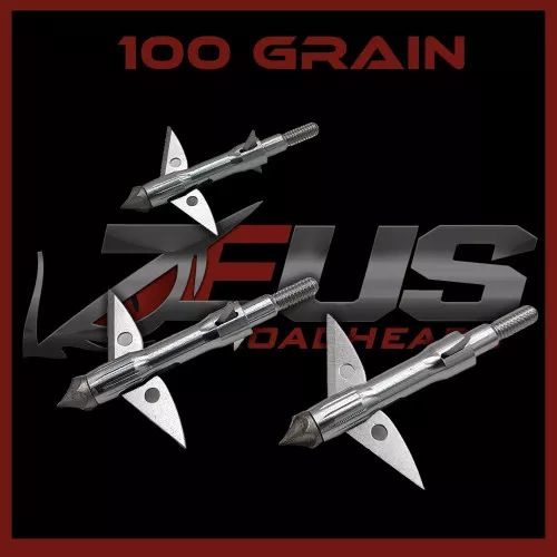 ZEUS 100 Grain Broadheads (3 Pack)