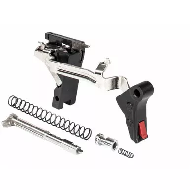 Zev Technologies Glock G1-3 .40 Pro Flat Face Trigger Kit Black/Red