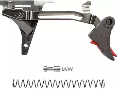 ZEV Technologies Pro Flat Face Trigger 9mm Drop In Kit Gen 1-4 Black/Red
