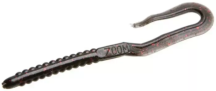 Zoom U-Tale Worm - Black/Red Glitter